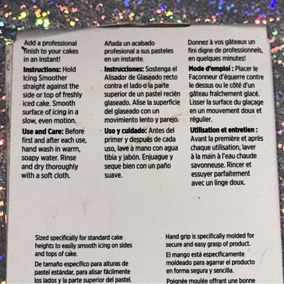 Wilton Cake Icing Smoother 9 in X 3 in Stainless Steel NEW IN BOX - Picture 8 of 12